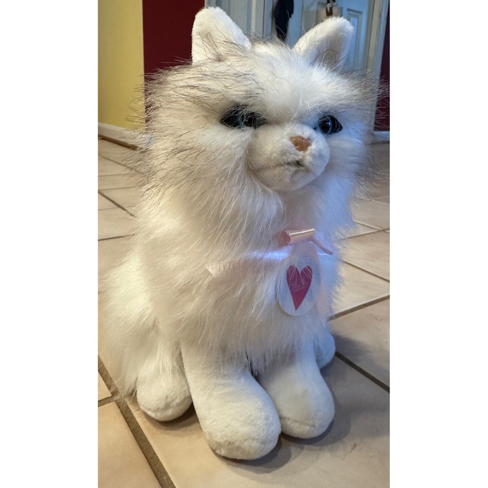 Little Lilly Luna the Ragdoll Cat Plush White Grey Debi Lilly Design 12 inch
